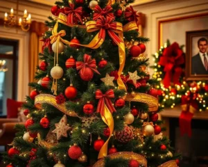 Descubre cómo crear un árbol de navidad decorado rojo y dorado perfecto para tu hogar. Inspírate con ideas elegantes que combinarán estos tonos festivos en tu decoración navideña